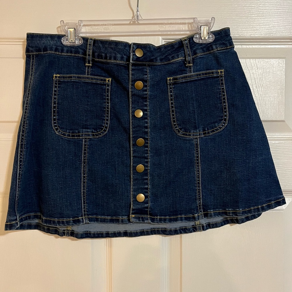 Altar’d State Jean Skirt